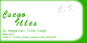 csego illes business card
