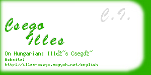 csego illes business card